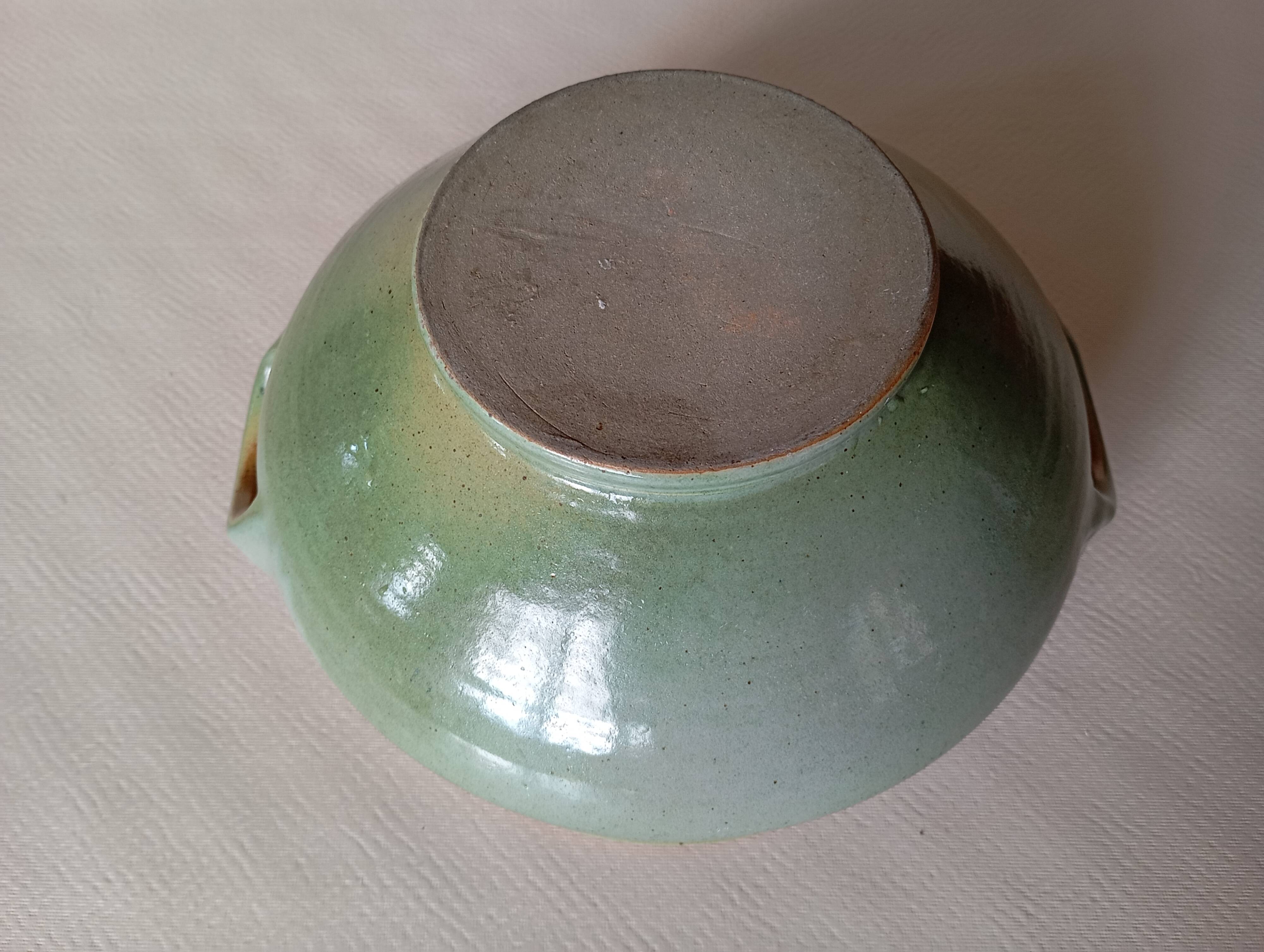 Handcrafted stoneware vegetable bowl