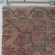 Vintage Turkish rug in beige and red with oriental design, 135 × 210 cm