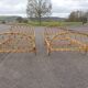 Old rattan bed pair