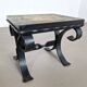 Cast iron & slate stone side table | 1960s