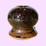 60s Danish Ceramic Desk / Table Lamp Brown Color | Danish Design Ceramic Lighting