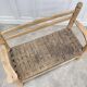 1950s bench in woven rope