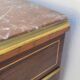 Napoleon III sideboard in floral marquetry and marble 19th century