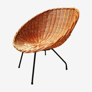 60s rattan chair