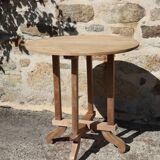 Side table wooden pedestal table design Brazil