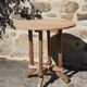 Side table wooden pedestal table design Brazil