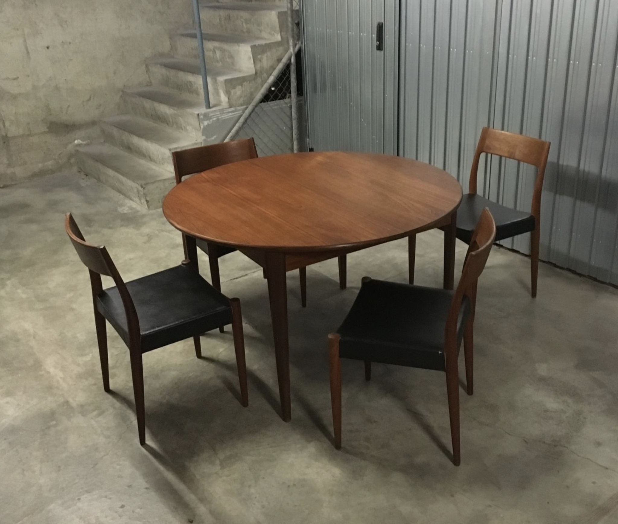 Danish Teak Dining Set by Arne Hovmand Olsen for Mogens Kold, 1950s
