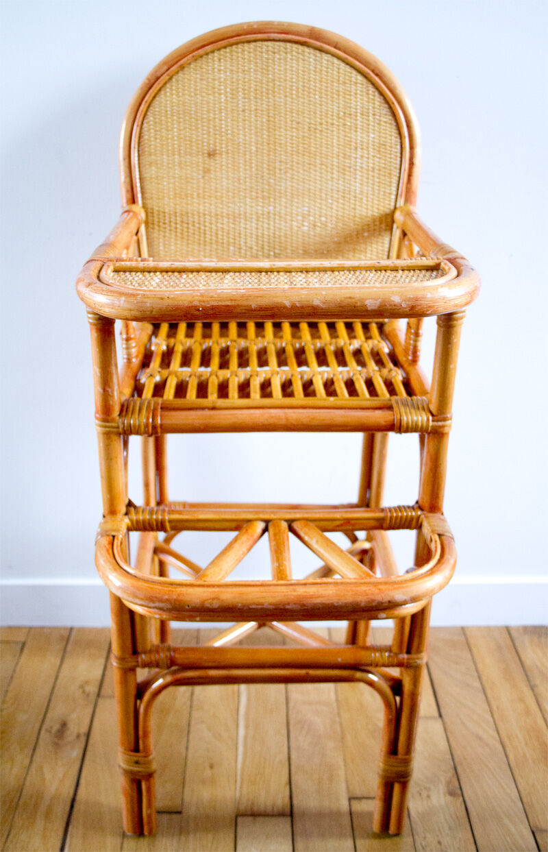 High chair rattan