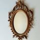 Vintage Italian baroque mirror 1950s 29.5*20