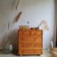 Vintage rattan dresser