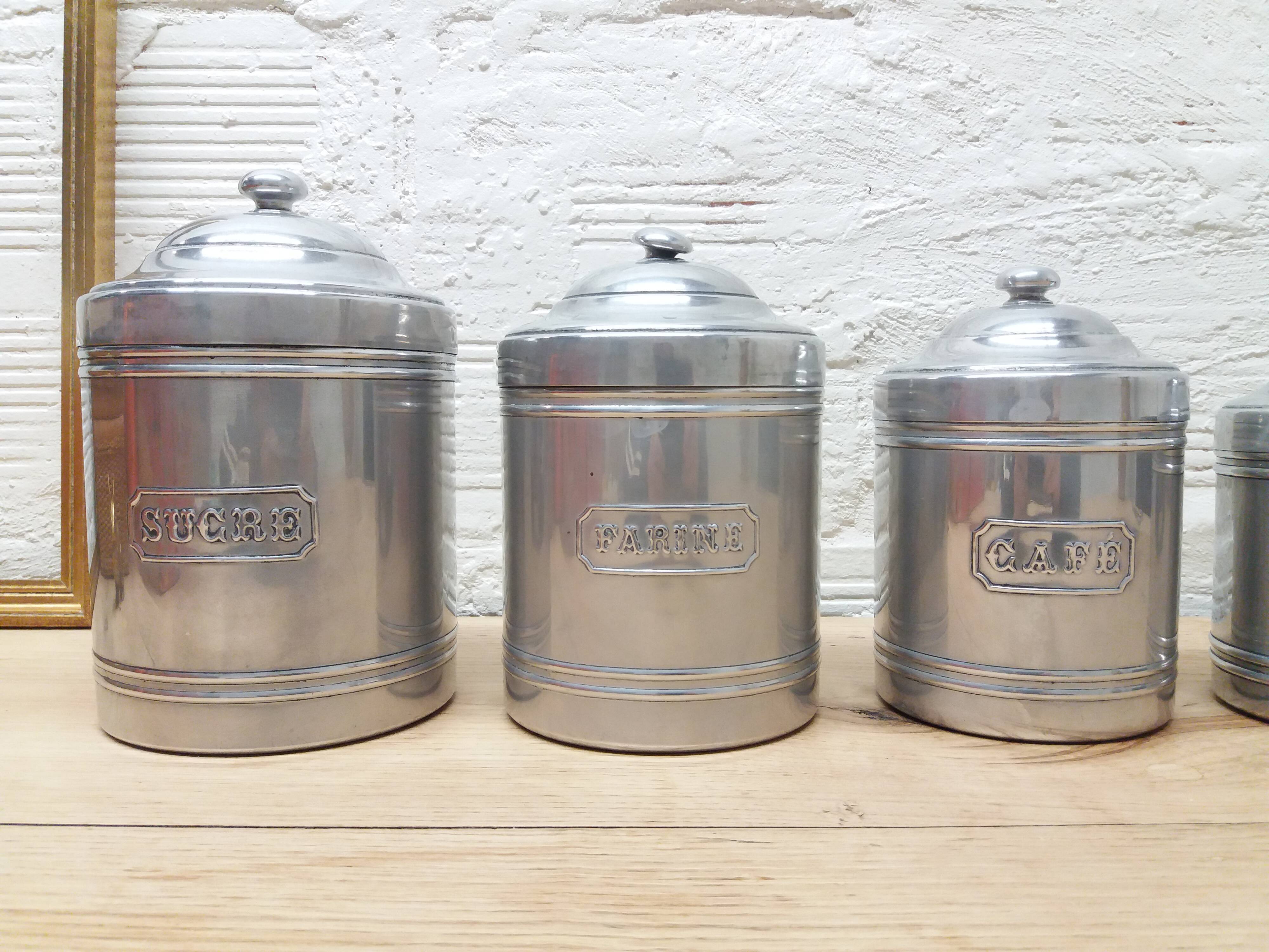 Series 6 aluminium spice jars