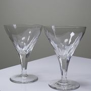 Service of 6 antique cut crystal glasses attributed to Moser, Bohemia circa.