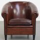 Sheepskin Leather Club Chair with Black Piping