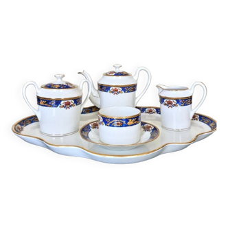 Limoges Porcelain Tea Service - Solitaire - Vintage Sugar Bowl Cup Tray