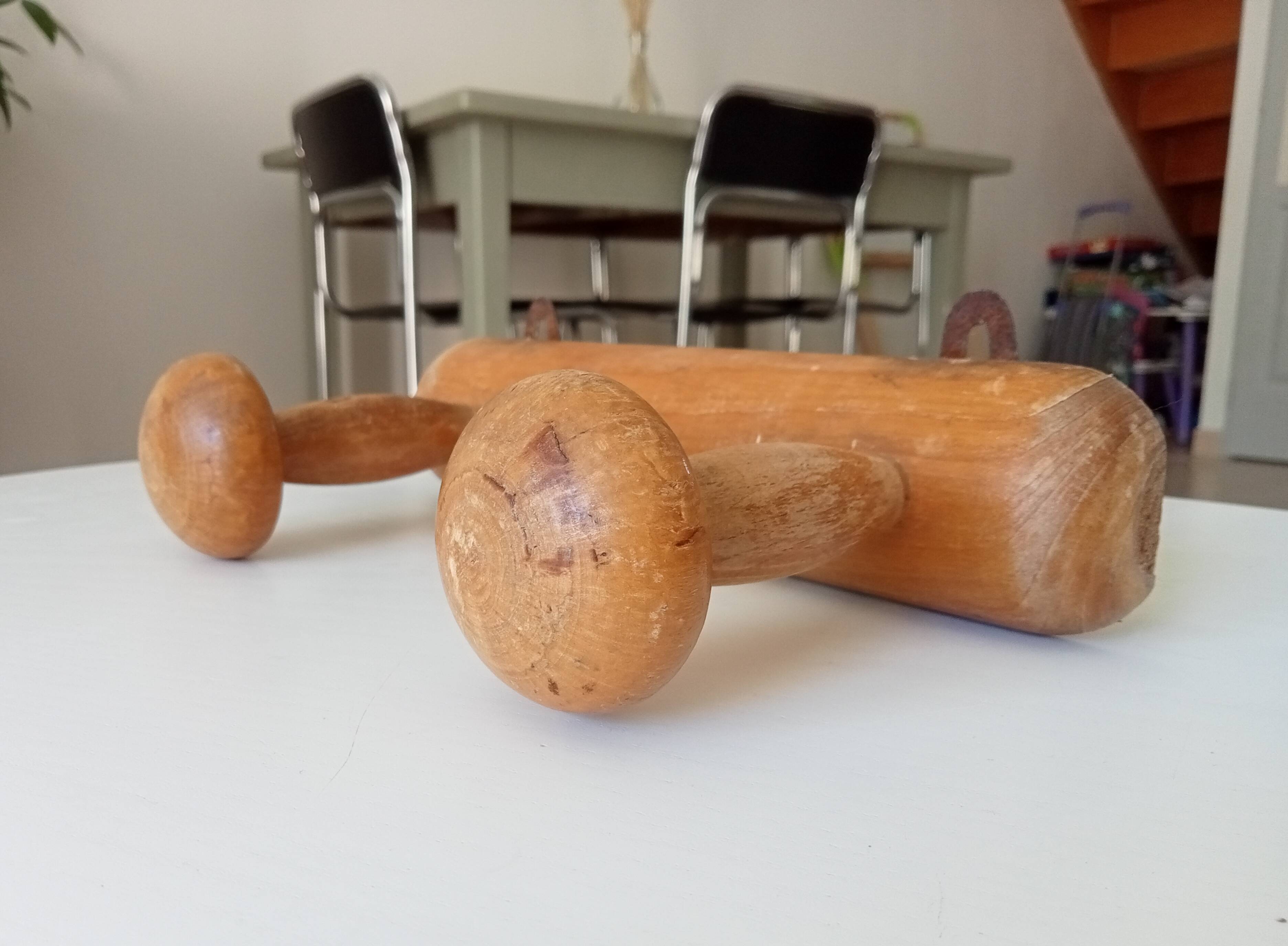Vintage folk art wall coat rack