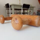 Vintage folk art wall coat rack