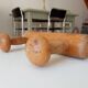 Vintage folk art wall coat rack