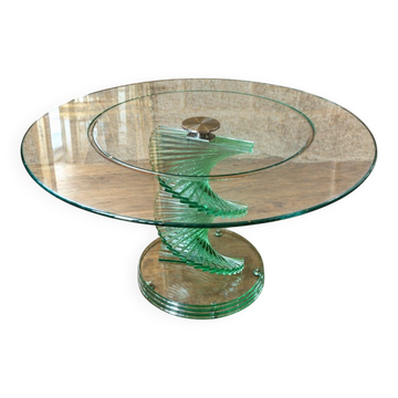 Table en verre « Helix Spiral Swivel »  d'aprés Danny Lane