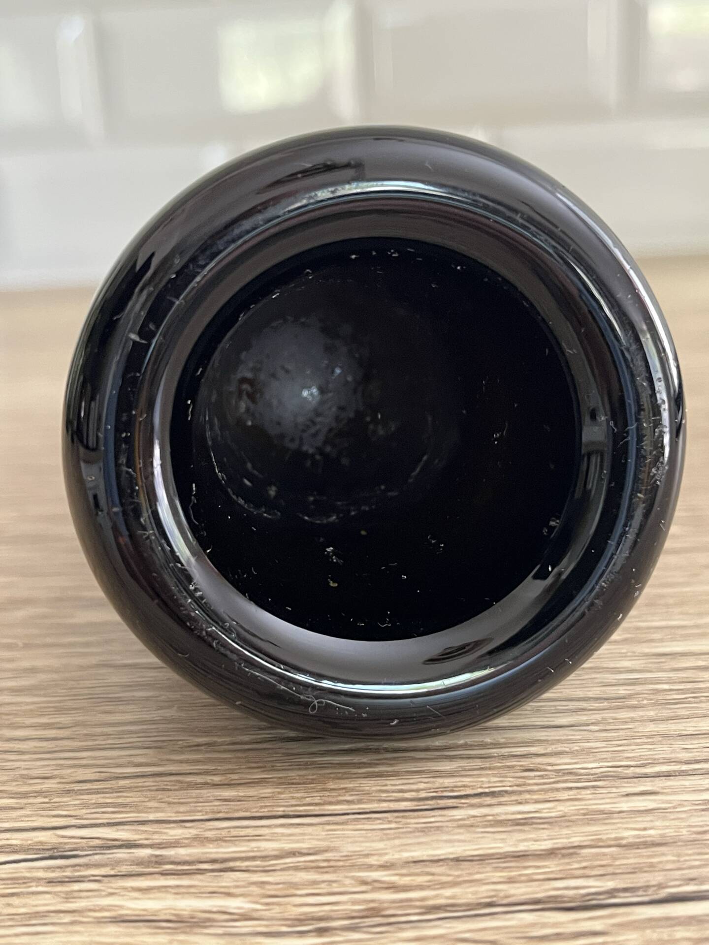 Antique amber glass vase