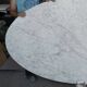Original Knoll Tulip oval dining table 244x137 Eero Saarinen Arabescato Matt