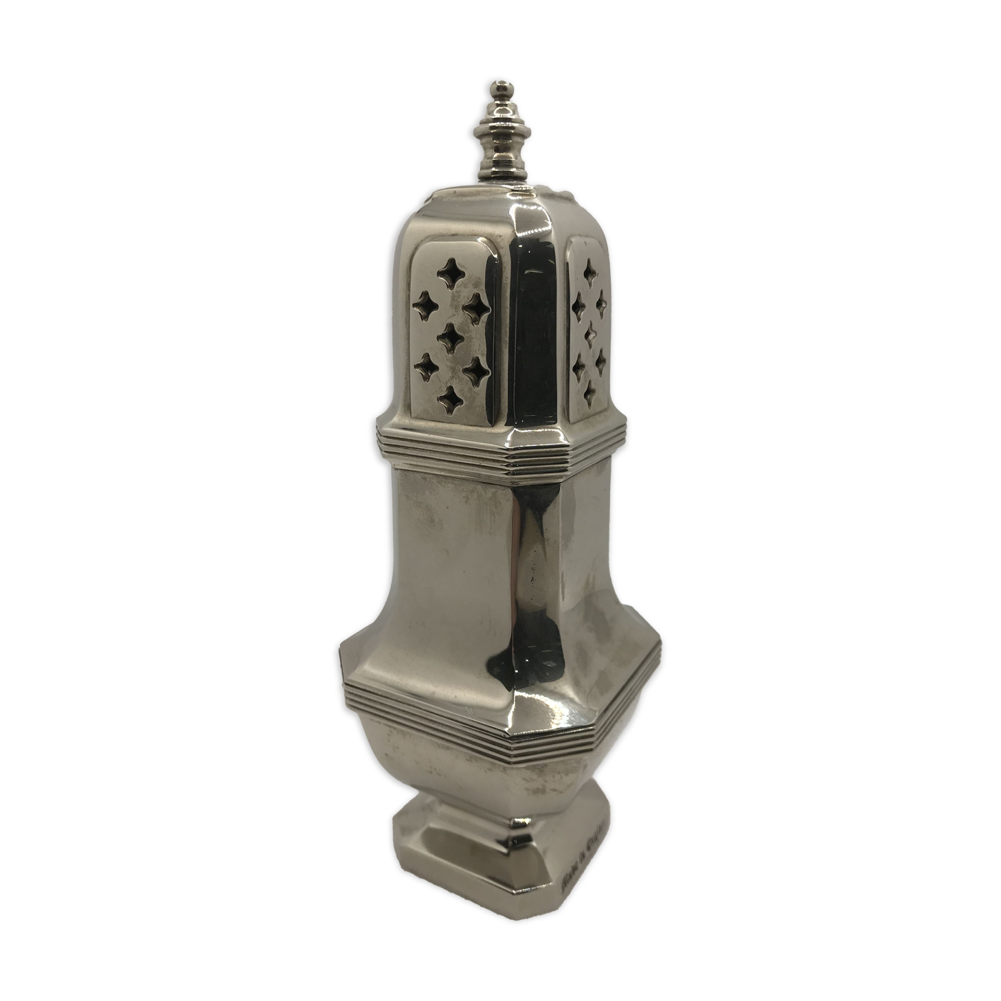 Silver metal salt shaker