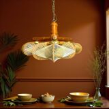 Rustic wooden chandelier