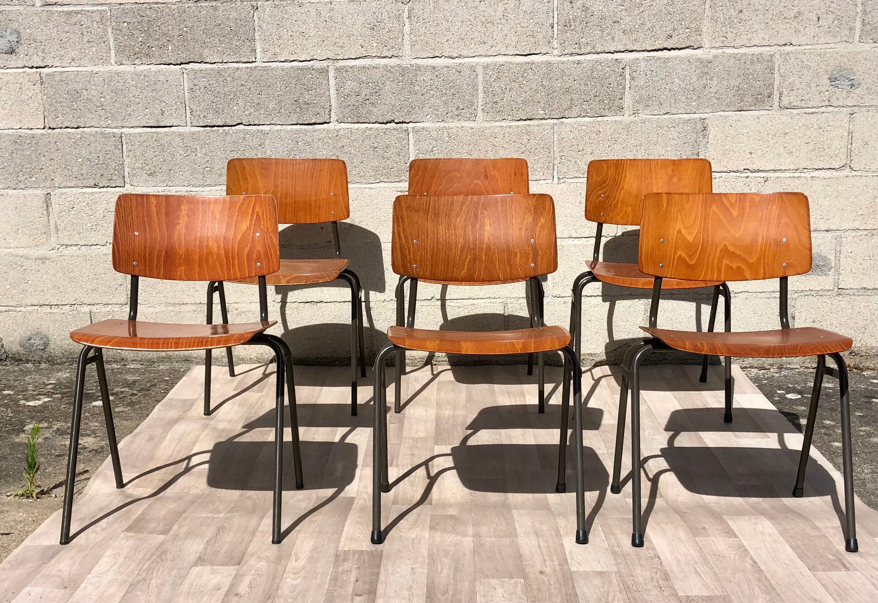 Set of 6 Marko Holland chairs