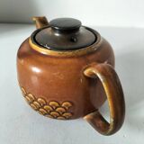 Vintage KW Feuerfest teapot – brown stoneware, 1960s–70s