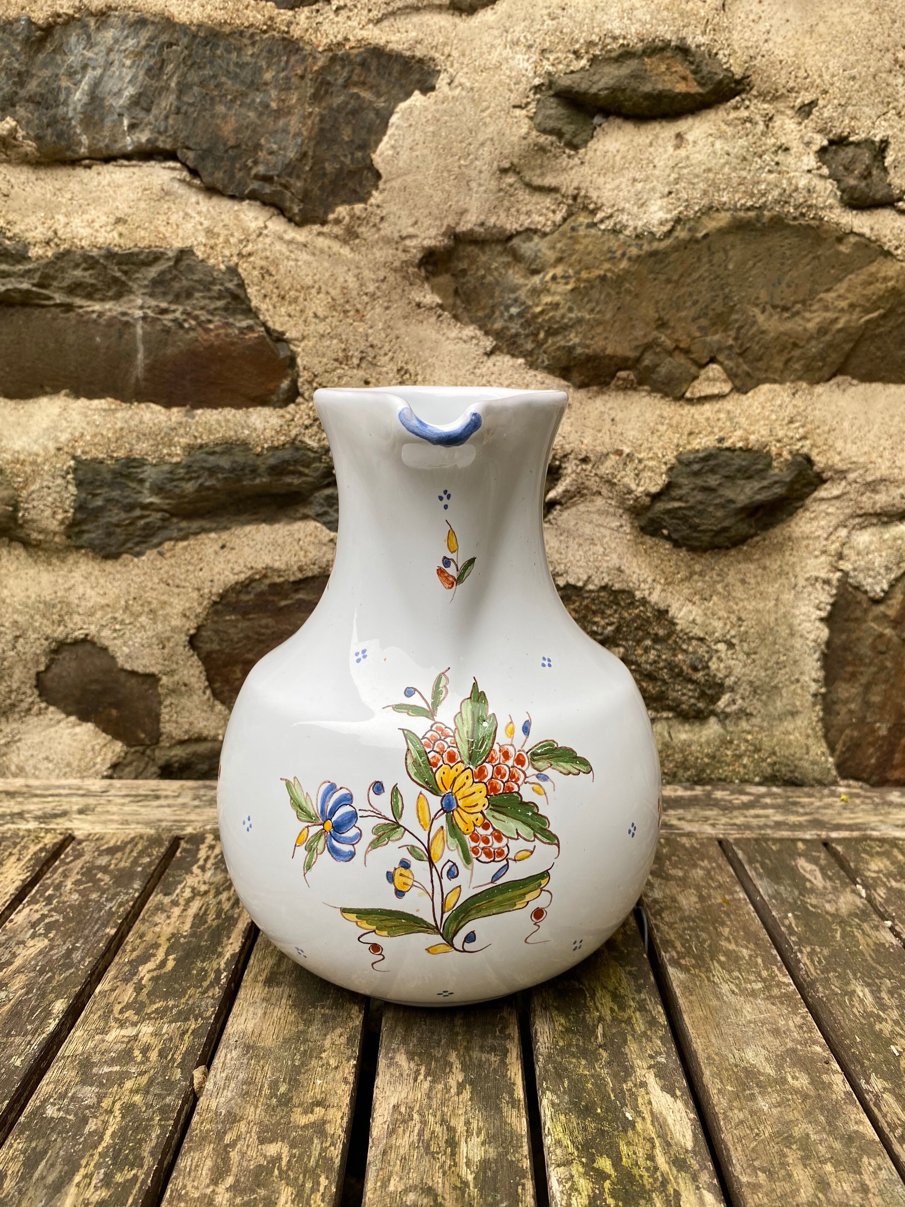 Pitcher handmade décor Rouen