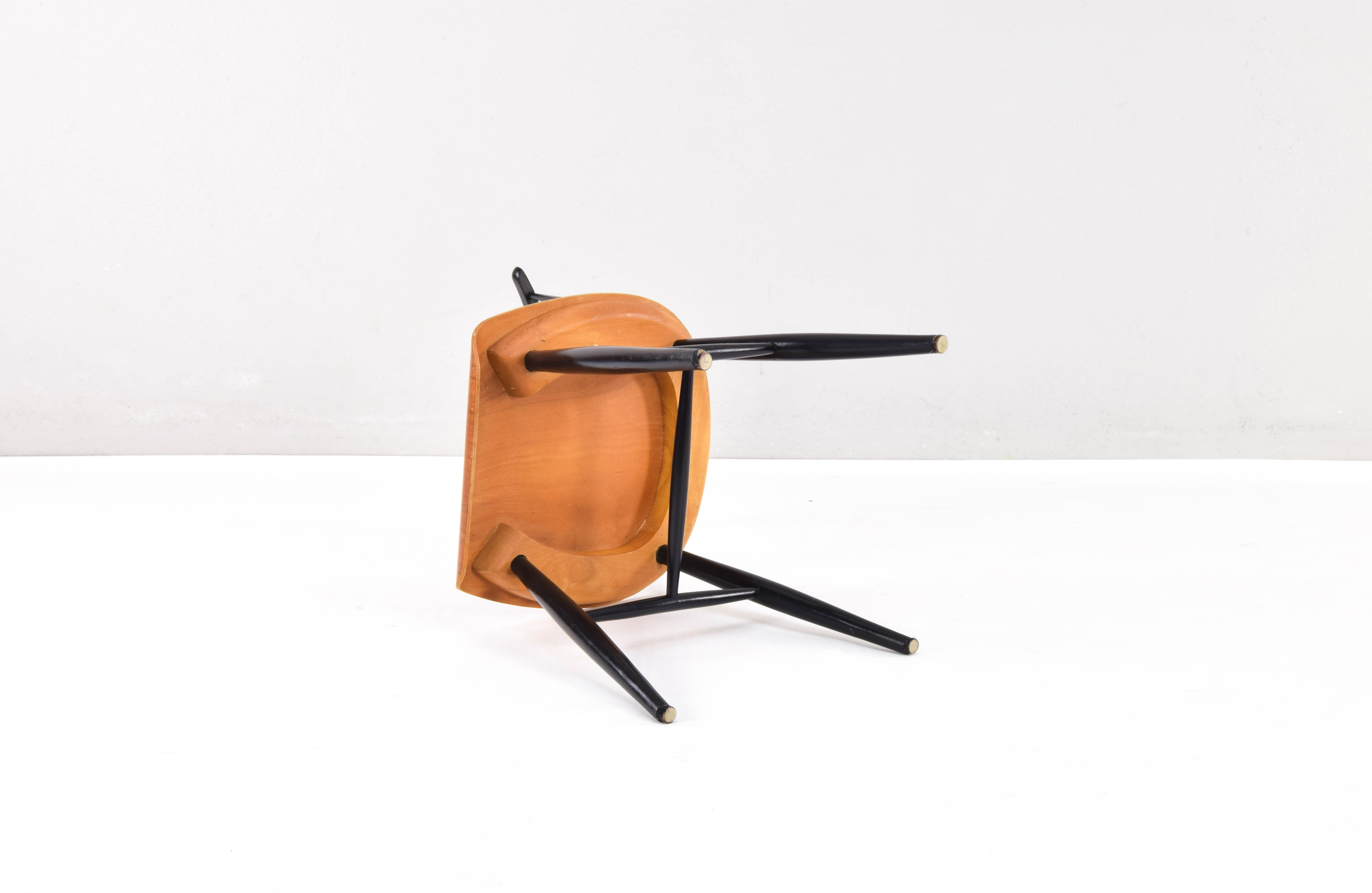 Four Mid Century Scandinavian Modern Fanett Dining Chairs by Ilmari Tapiovaara