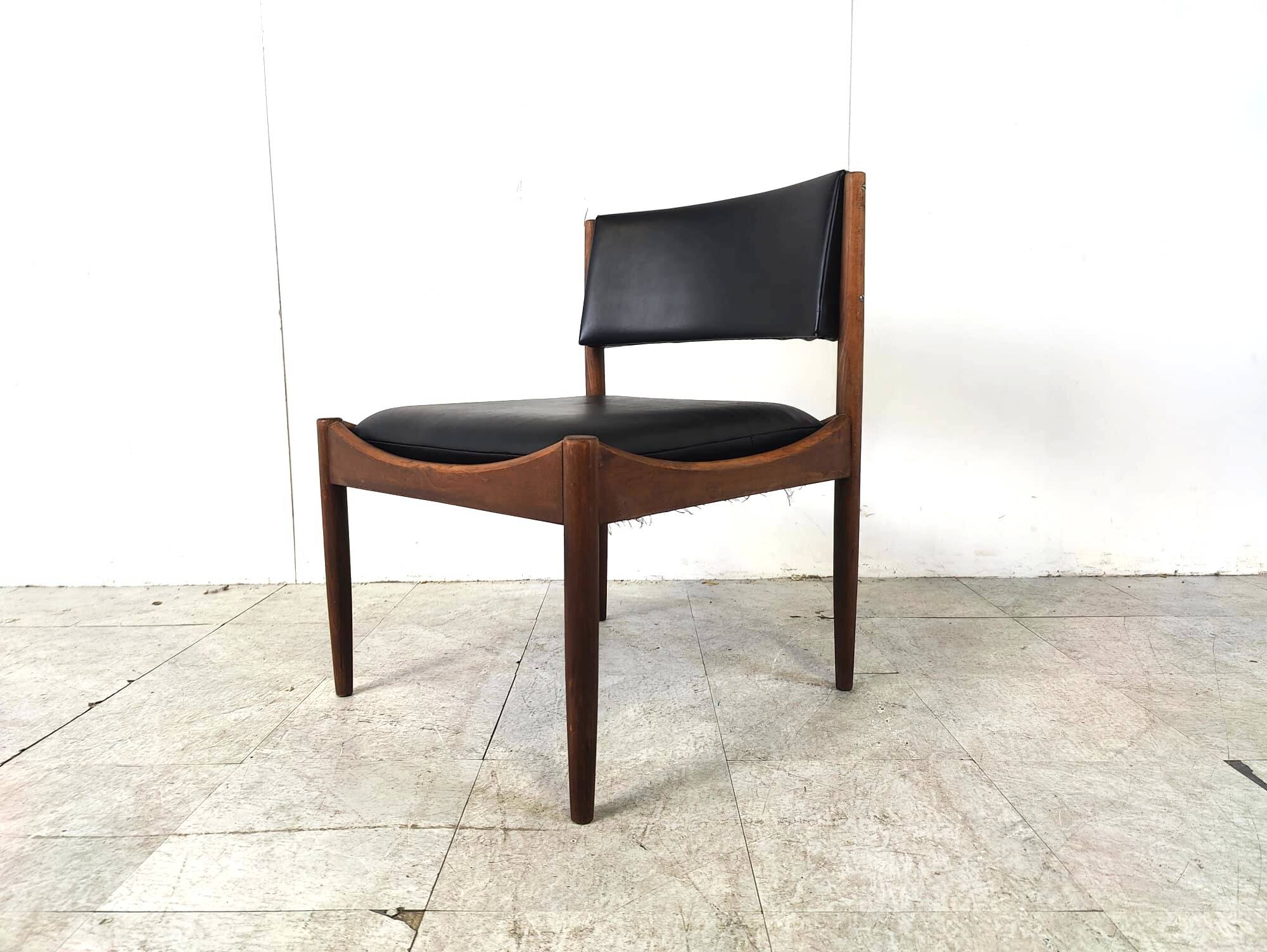Mid century Scandinvian lounge chair with stool, 1960s