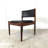 Mid century Scandinvian lounge chair with stool, 1960s