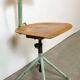Chaise d'atelier industrielle verte, années 1950
