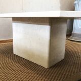 Travertine coffee table