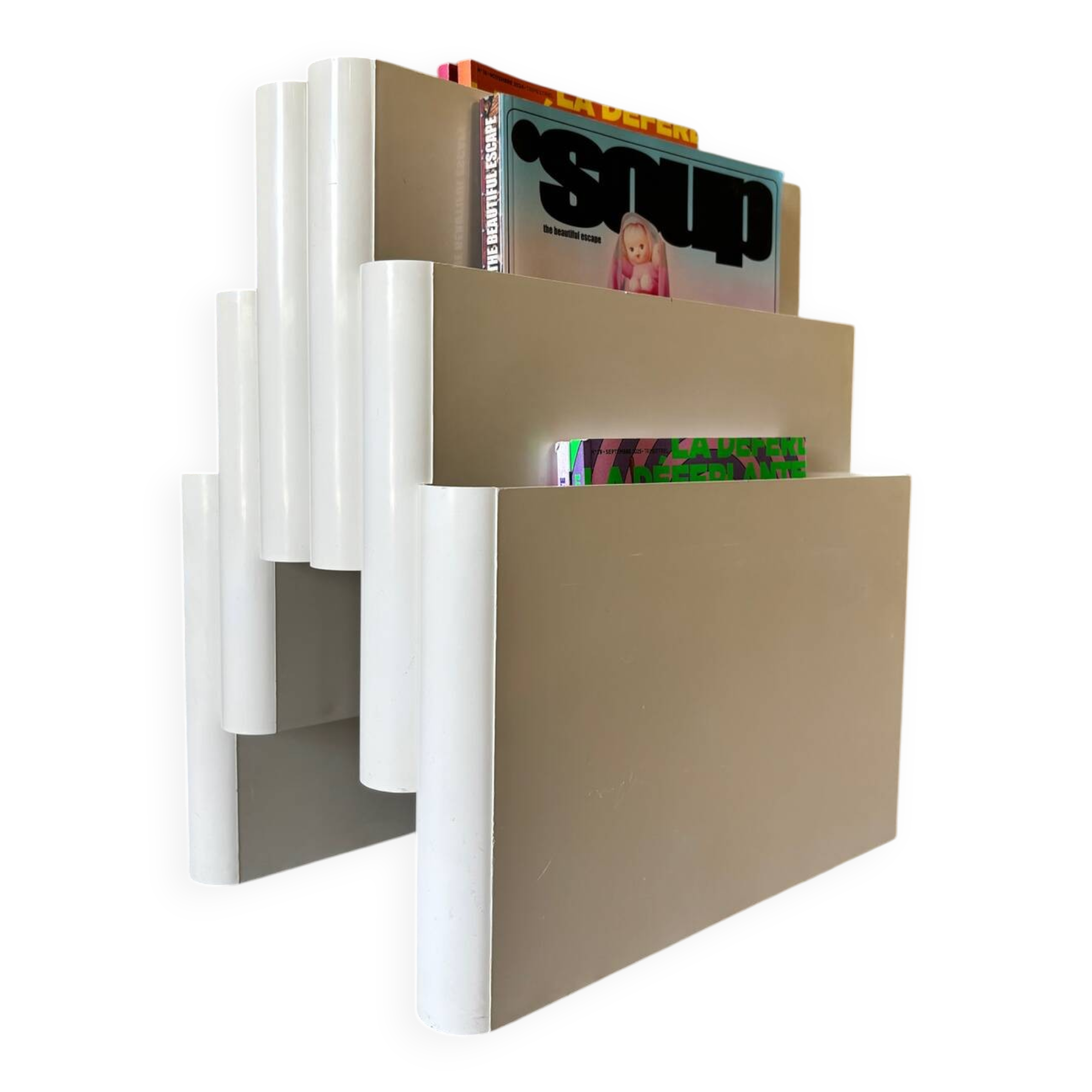 Magazine rack 4675 by Giotto Stoppino for Kartell 1970