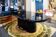 Italian black lacquered wood table from the 1970s