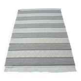 Handmade artisanal rug in Wool – Modern and natural design in Beige Ecru
