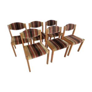 Set de 6 chaises vintage