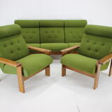 1970s Living Room Beech Set, Czechoslovakia