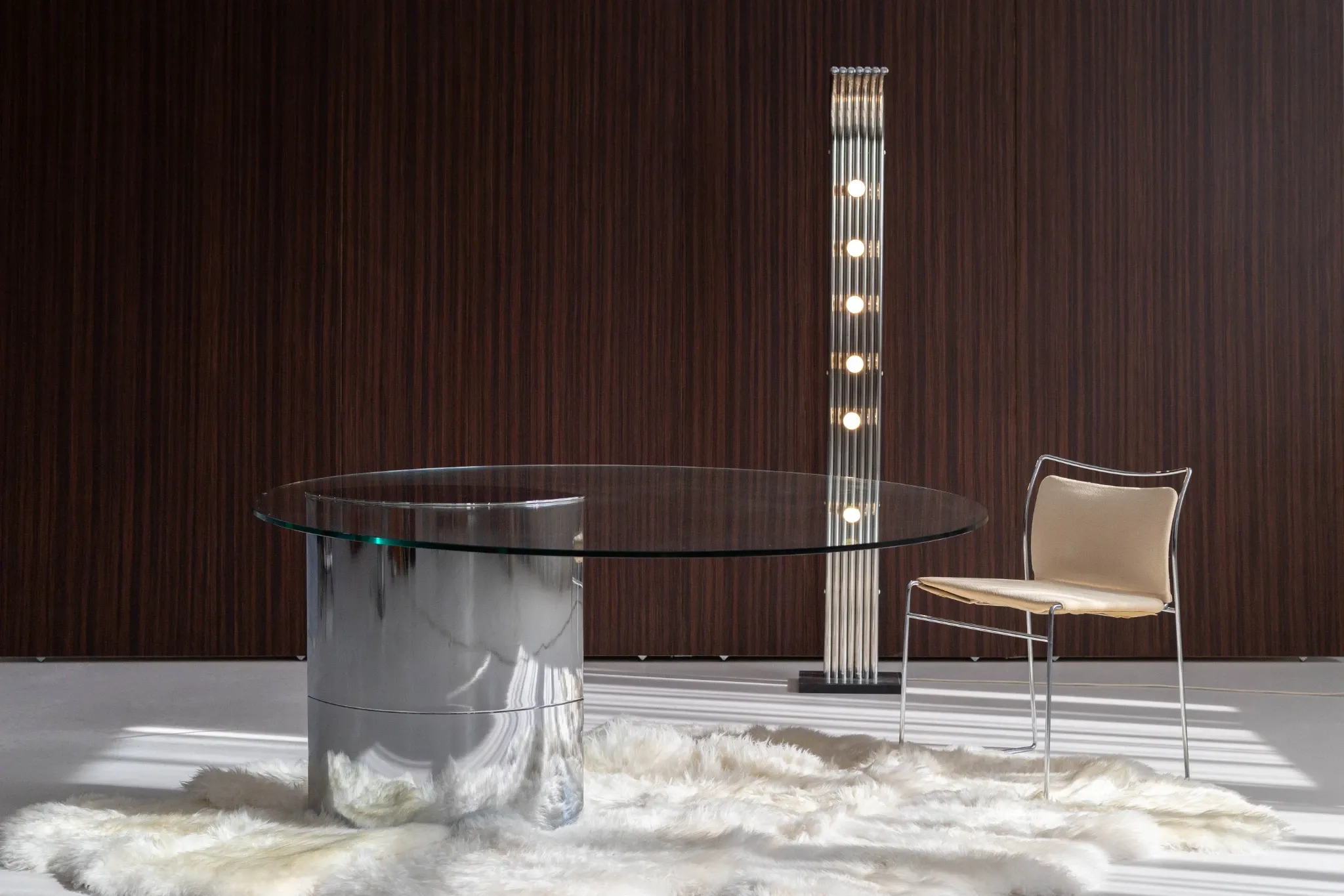 Table à manger Lunario par Cini Boeri pour Gavina
