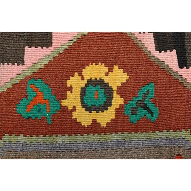 Vintage Turkish Oushak Handmade Wool Cotton Orange Area Rug 187x310