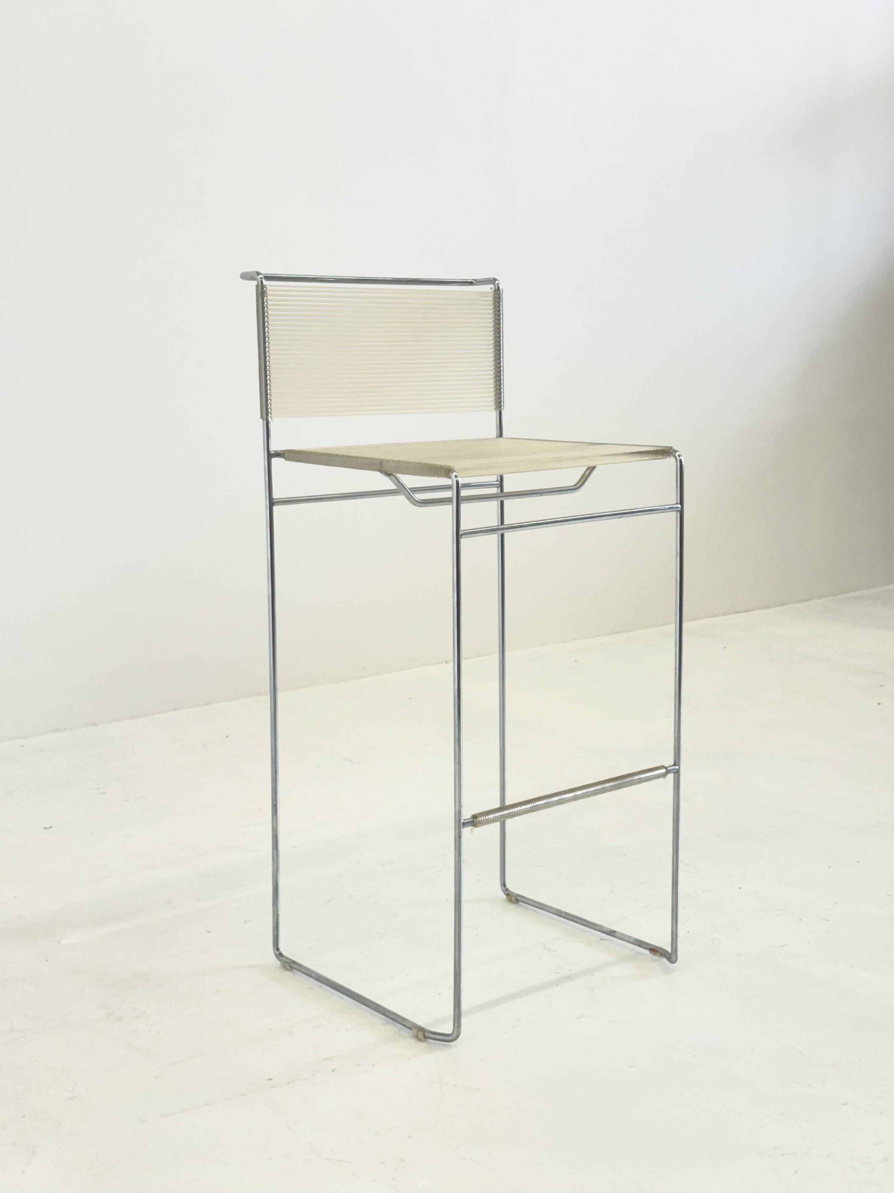 Italian design Flyline bar stool by Giandomenico Belotti