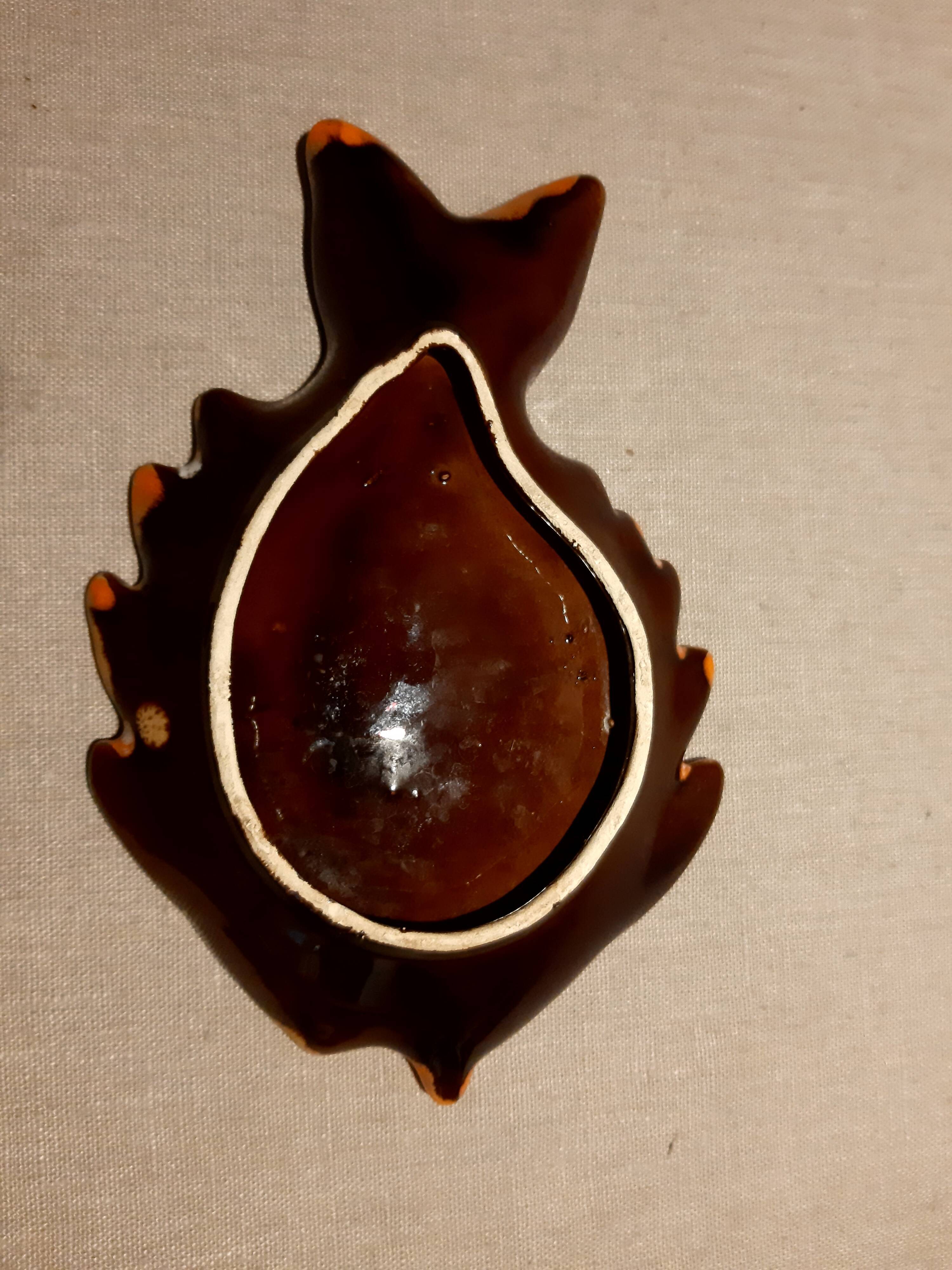 Trinket bowl fish bag Vallauris