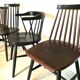 Set of 4 scandinavian chairs mismatched
