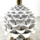 Vintage Italian ceramic artichoke table lamp, 1960s