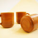 Set of 3 arcopal brown mugs