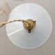 Paire de suspensions vintage en opaline blanche