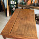 Old farmhouse table with turned legs