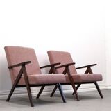 Mid Century Easy Chair Model B - 310 Var in Pink Boucle