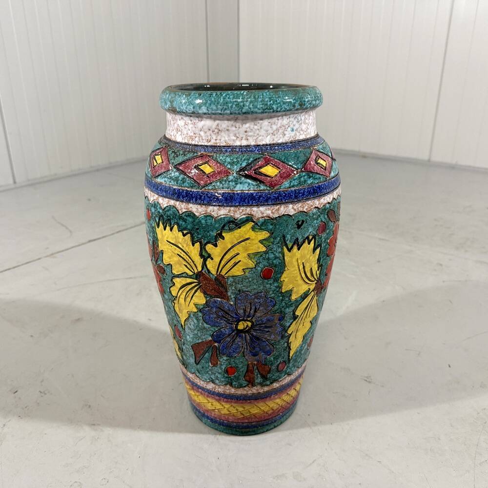 Large Italian pottery vase flowers floor vase 1960’s